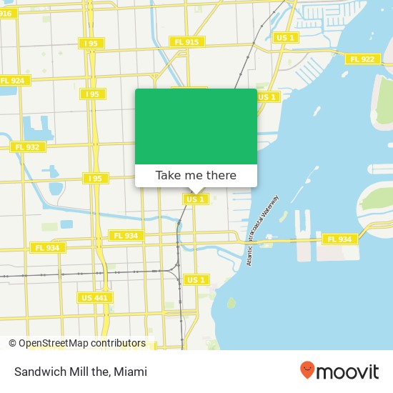 Sandwich Mill the map