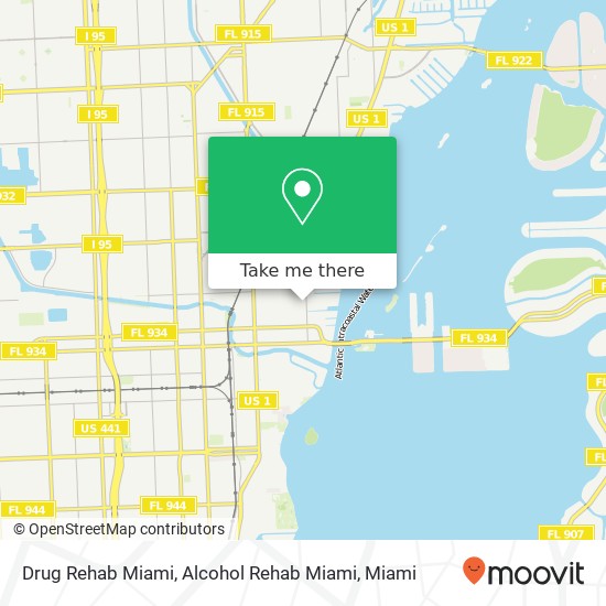 Mapa de Drug Rehab Miami, Alcohol Rehab Miami