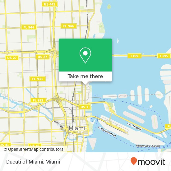 Ducati of Miami map