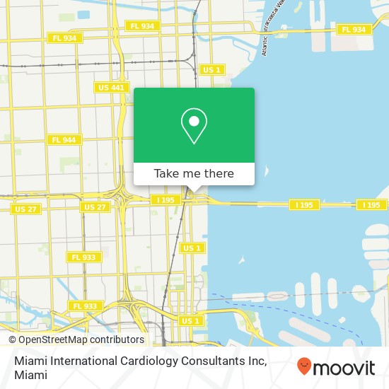 Mapa de Miami International Cardiology Consultants Inc