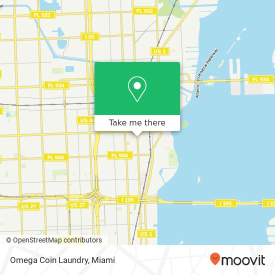 Omega Coin Laundry map