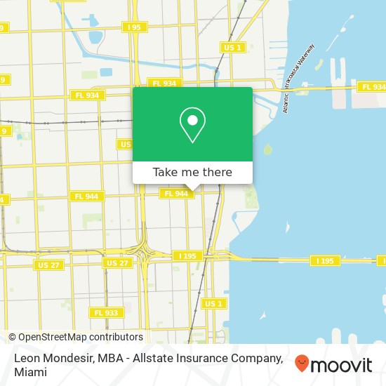 Leon Mondesir, MBA - Allstate Insurance Company map