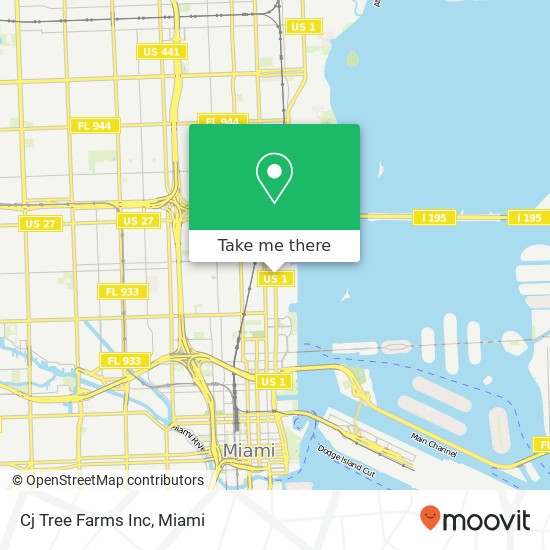 Mapa de Cj Tree Farms Inc