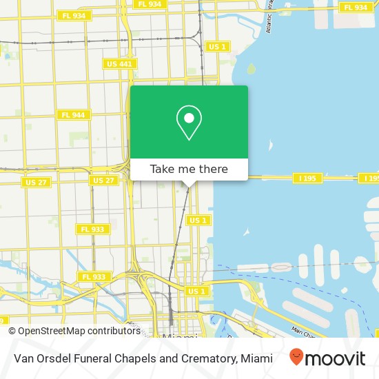 Mapa de Van Orsdel Funeral Chapels and Crematory