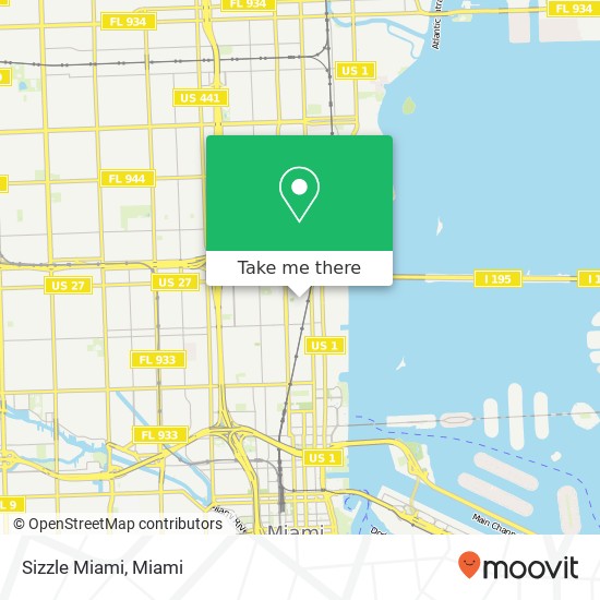 Sizzle Miami map