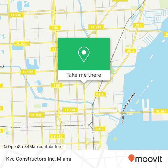 Kvc Constructors Inc map
