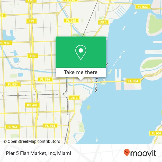 Mapa de Pier 5 Fish Market, Inc