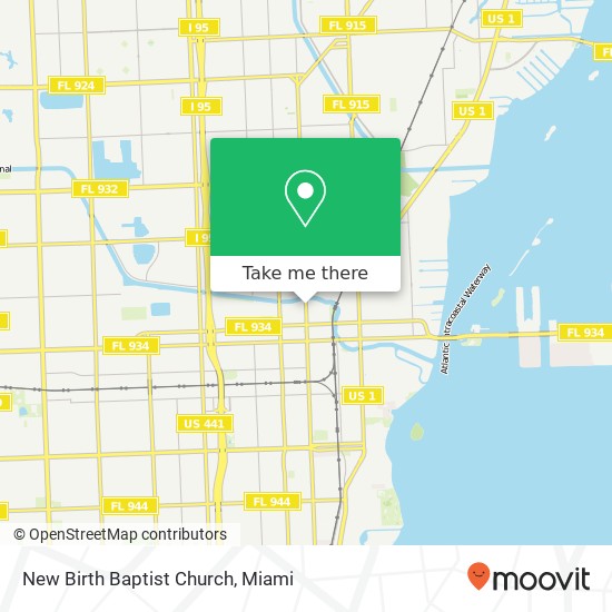 Mapa de New Birth Baptist Church