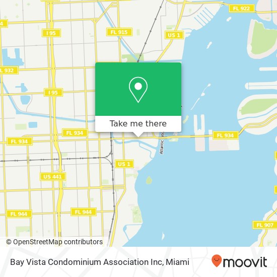 Bay Vista Condominium Association Inc map