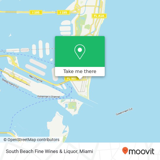 South Beach Fine Wines & Liquor map