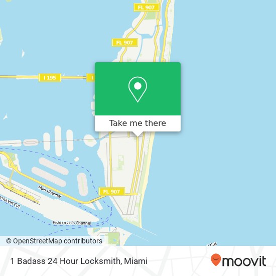 1 Badass 24 Hour Locksmith map