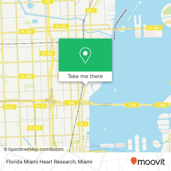 Florida Miami Heart Research map