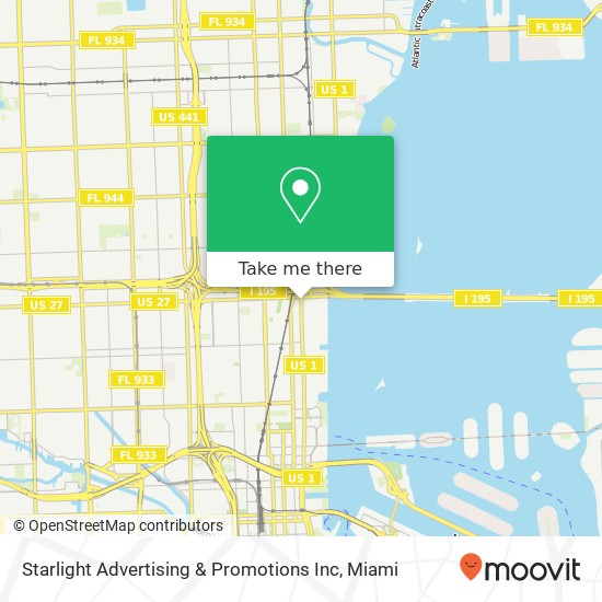 Mapa de Starlight Advertising & Promotions Inc