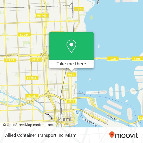 Allied Container Transport Inc map