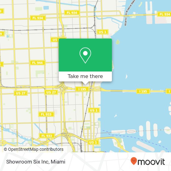 Showroom Six Inc map