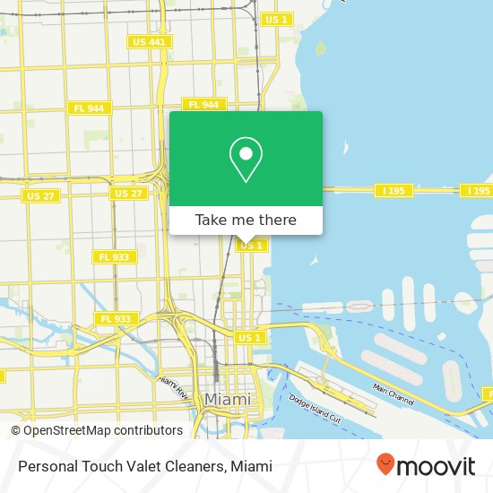 Personal Touch Valet Cleaners map