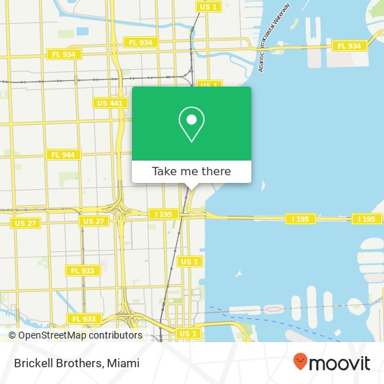 Brickell Brothers map