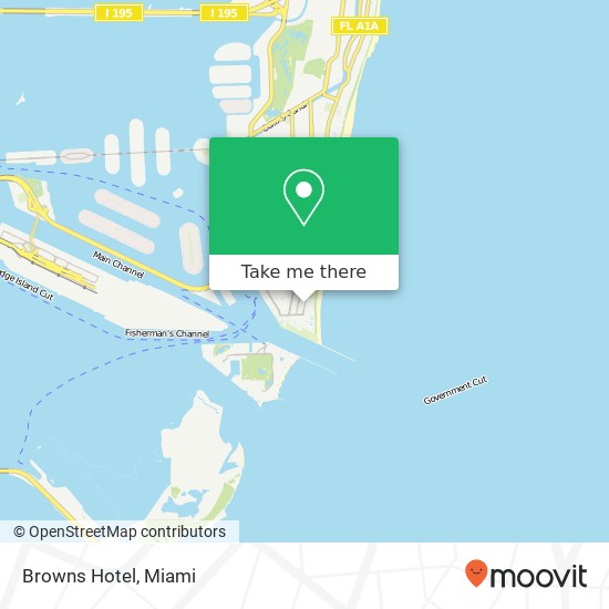 Browns Hotel map