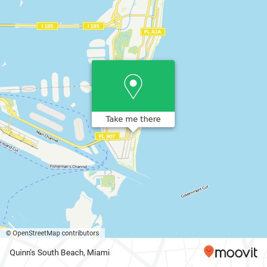 Mapa de Quinn's South Beach