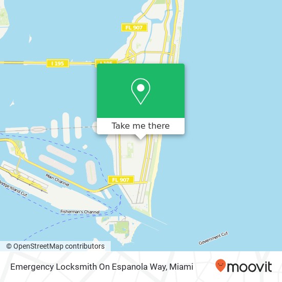 Mapa de Emergency Locksmith On Espanola Way