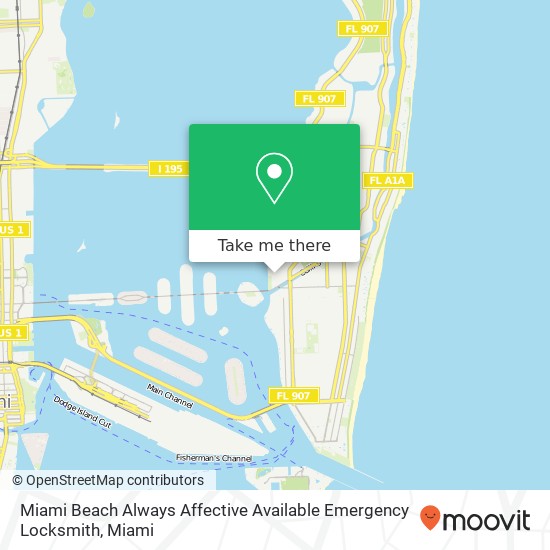 Mapa de Miami Beach Always Affective Available Emergency Locksmith