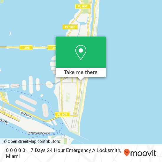 0 0 0 0 0 1 7 Days 24 Hour Emergency A Locksmith map