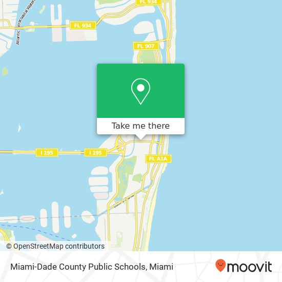 Miami-Dade County Public Schools map