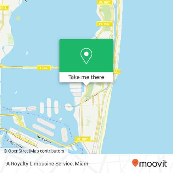 A Royalty Limousine Service map