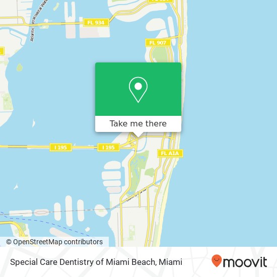Mapa de Special Care Dentistry of Miami Beach