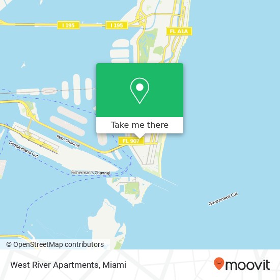 West River Apartments map