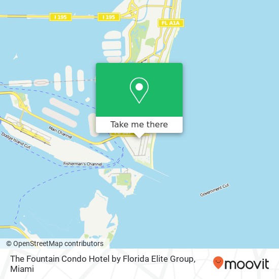The Fountain Condo Hotel by Florida Elite Group map