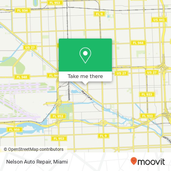 Mapa de Nelson Auto Repair