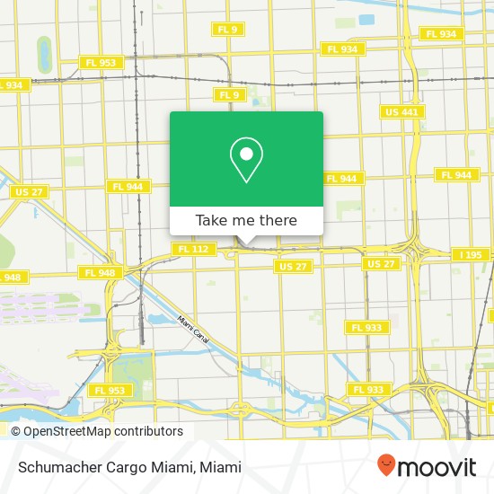 Schumacher Cargo Miami map