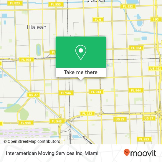 Interamerican Moving Services Inc map