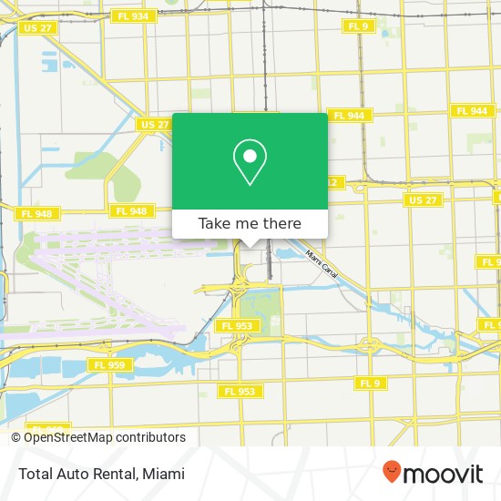 Total Auto Rental map