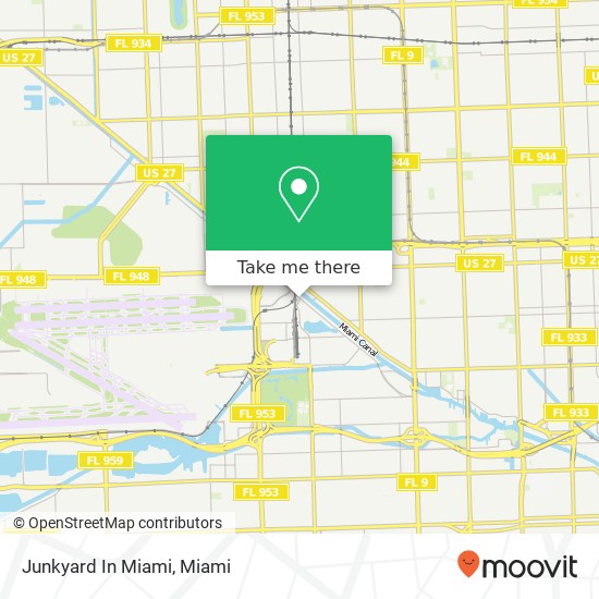 Mapa de Junkyard In Miami