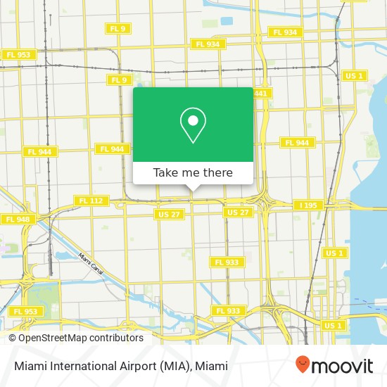 Mapa de Miami International Airport (MIA)