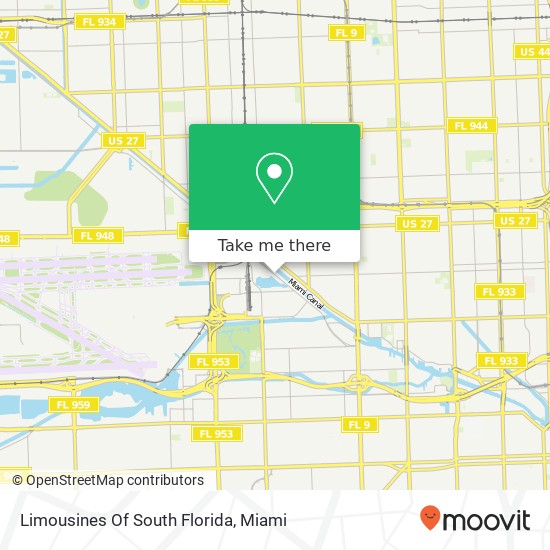 Limousines Of South Florida map