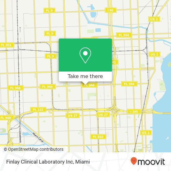 Mapa de Finlay Clinical Laboratory Inc