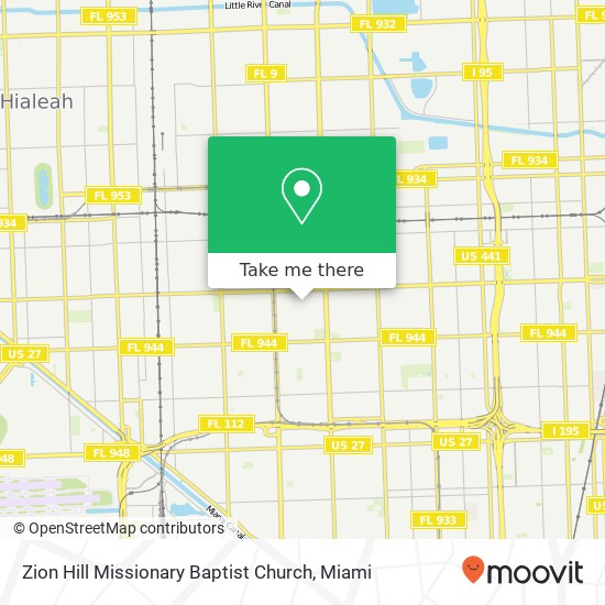 Mapa de Zion Hill Missionary Baptist Church