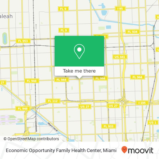 Economic Opportunity Family Health Center map