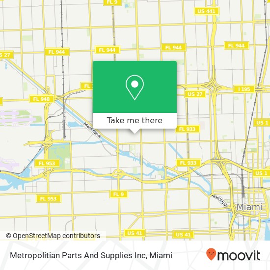 Metropolitian Parts And Supplies Inc map