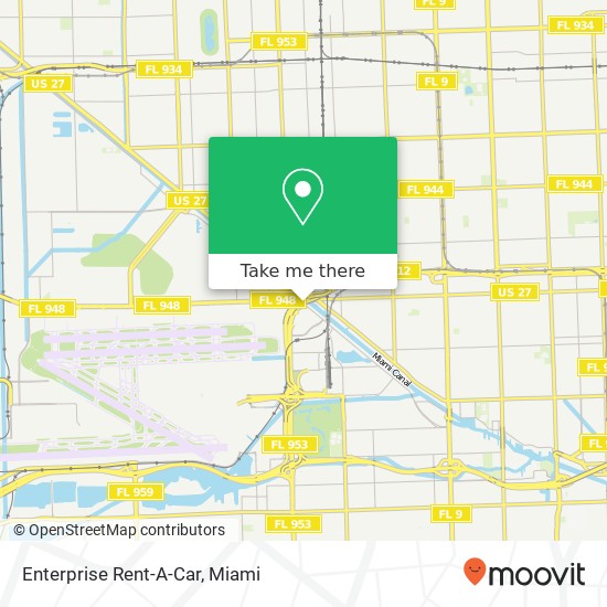 Enterprise Rent-A-Car map