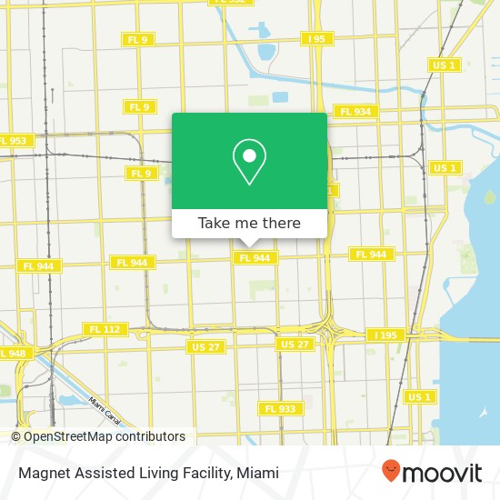Mapa de Magnet Assisted Living Facility