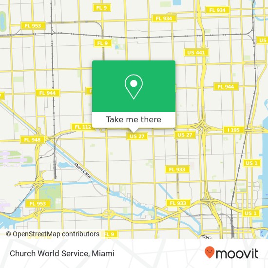 Church World Service map