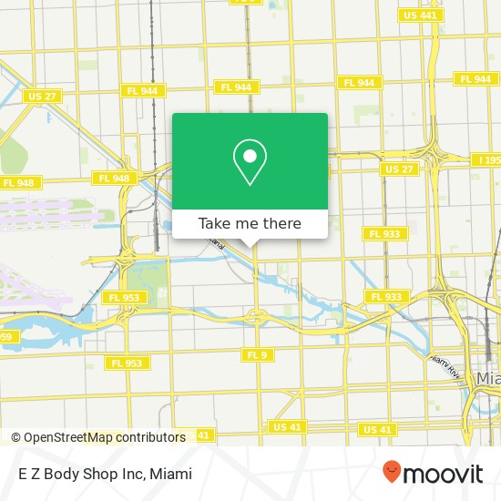 E Z Body Shop Inc map