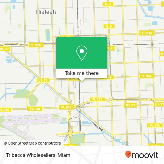 Tribecca Wholesellers map