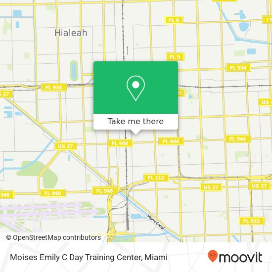 Moises Emily C Day Training Center map