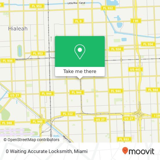 Mapa de 0 Waiting Accurate Locksmith