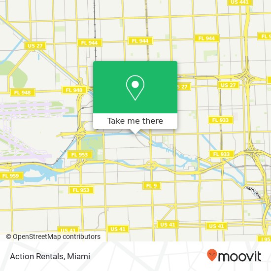 Action Rentals map